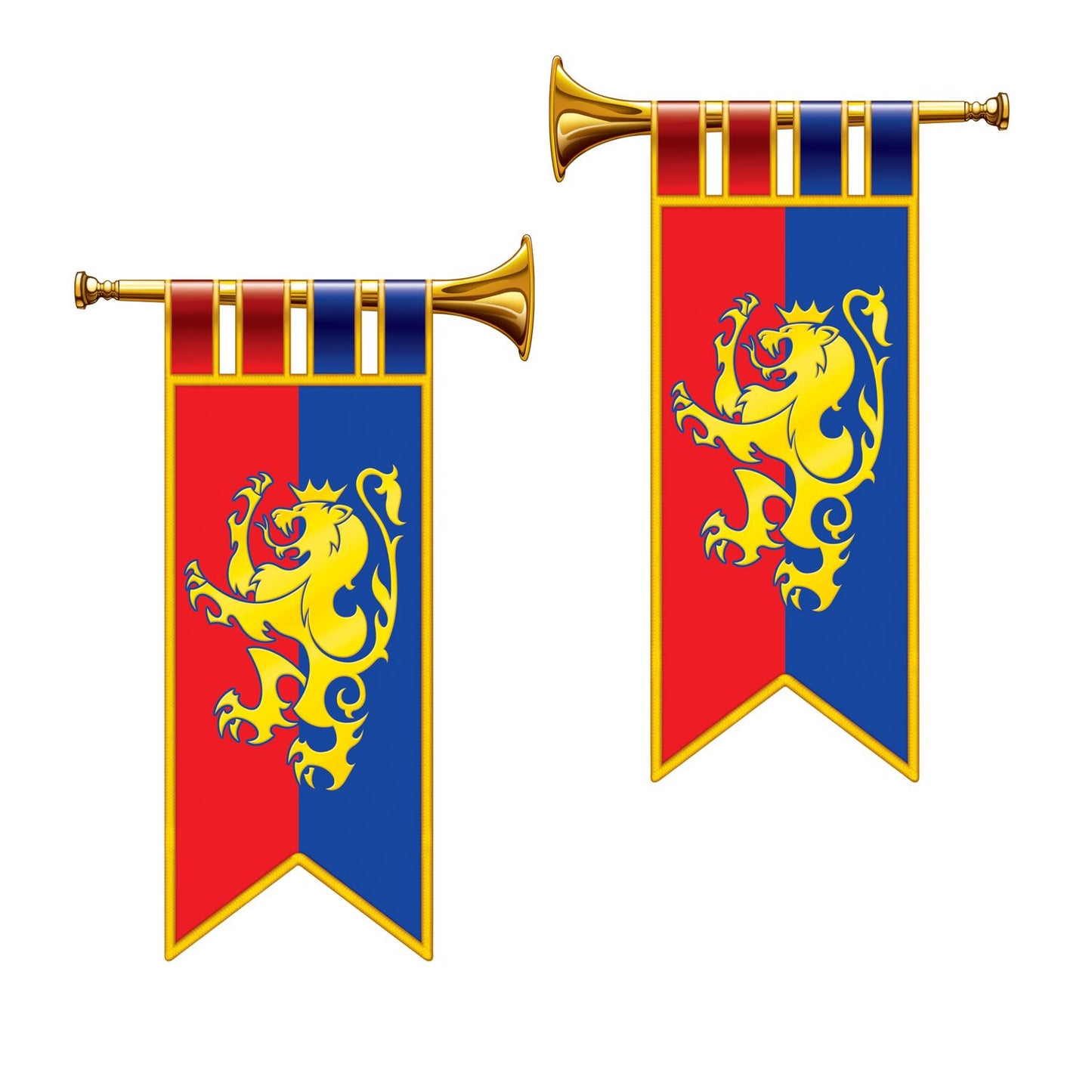 Beistle Herald Trumpet Cutouts - Medieval | Party Supply | Decoration