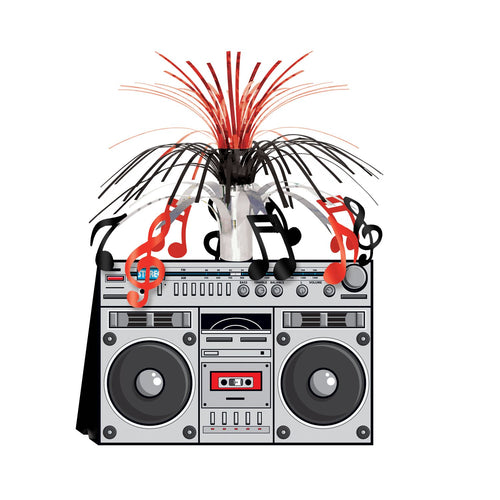 Beistle Boom Box Centerpiece - 80's | Party Supply | Decoration