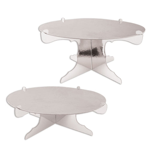 Beistle Silver Metallic Cake Stands - General Occasion | Party Supply
