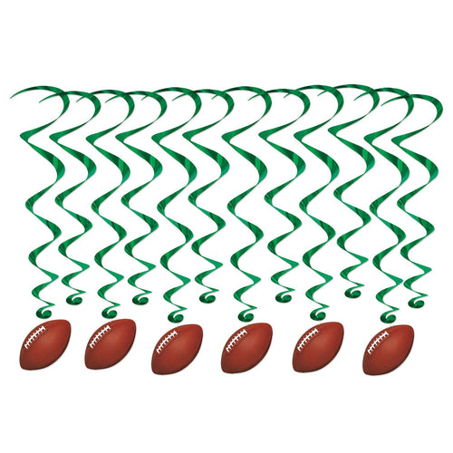 Beistle Football Whirls | Party Supply | Decoration
