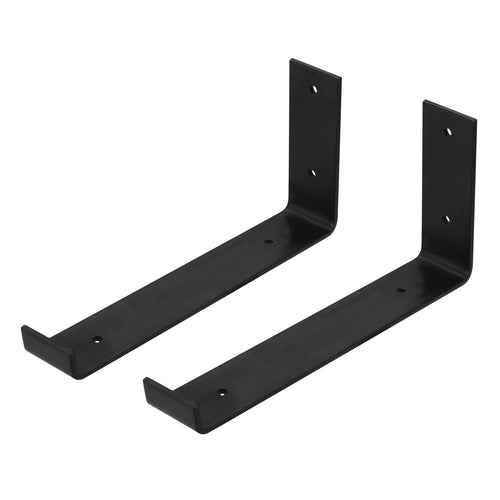 2Pack Wall Mounted Shelf Bracket Heavy Duty L-Shaped Metal Shelf Bracket Ra 3716
