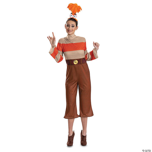 Women Deluxe Disney/Pixar Inside Out 2 Orange Anxiety Costume
