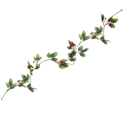Beistle Artificial Holly Berry Garland - Christmas/Winter | Party Supply