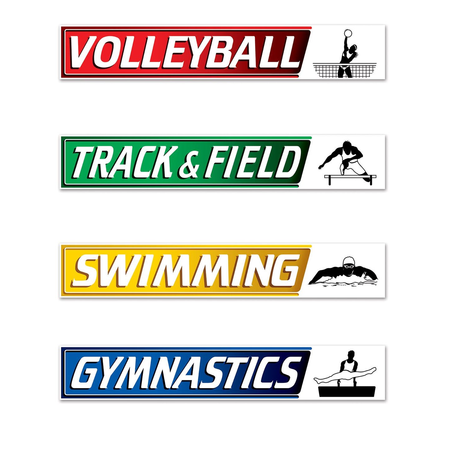 Beistle Summer Sports Street Sign Cutouts | Party Supply | Decoration