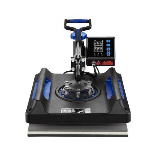 Heat Press Machine Sublimation Machine 15 x 15 inch 8 In 1 Blue Heat Press Set