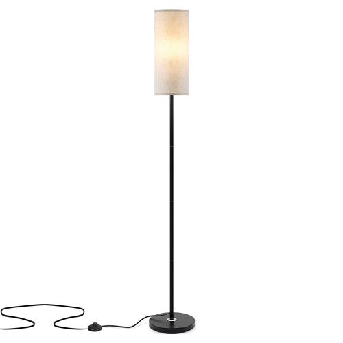 74.8in Tall Floor Lamp with Shade 3200K Warm Yellow Light Modern Standing Lamp