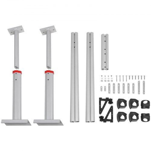 Truck Rack 800 lbs Capacity 17-29in Adjustable Height Aluminum Ladder Rack