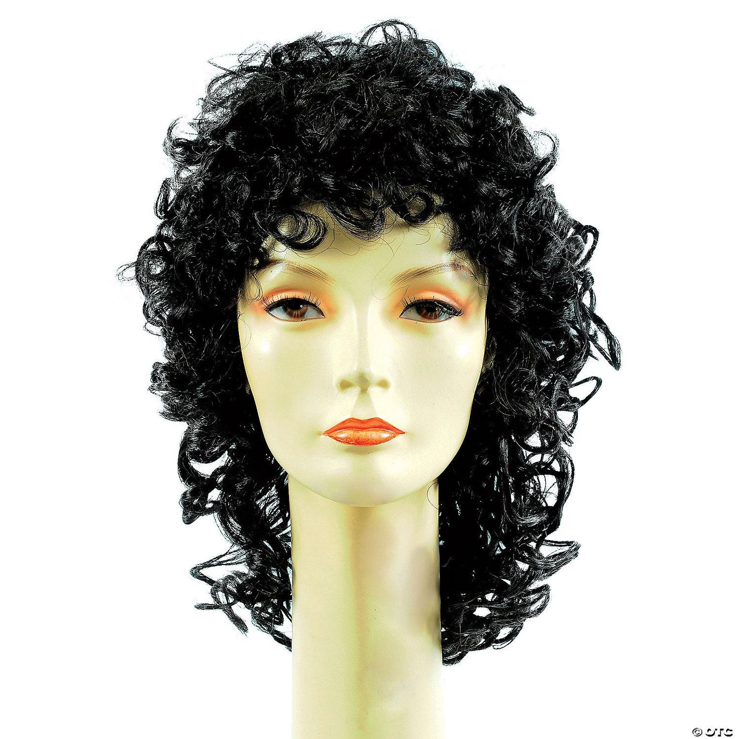 Womens Curly Wig | Brown-Medium