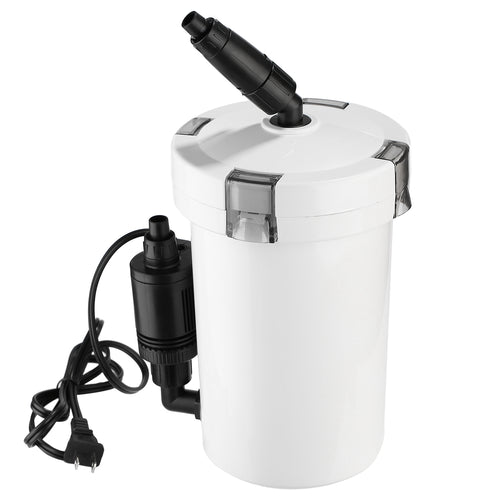 3-Stage External Canister Filter for 28 Gallon Aquarium Fish Tank 105gph 6W