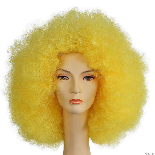 Adults Super Deluxe Afro Wig | Yellow