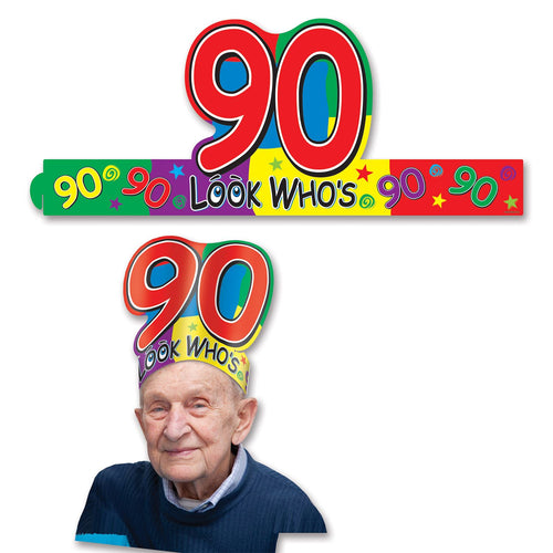 Beistle "Look Who's 90" Headband - Birthday-Age Specific | Party Supply