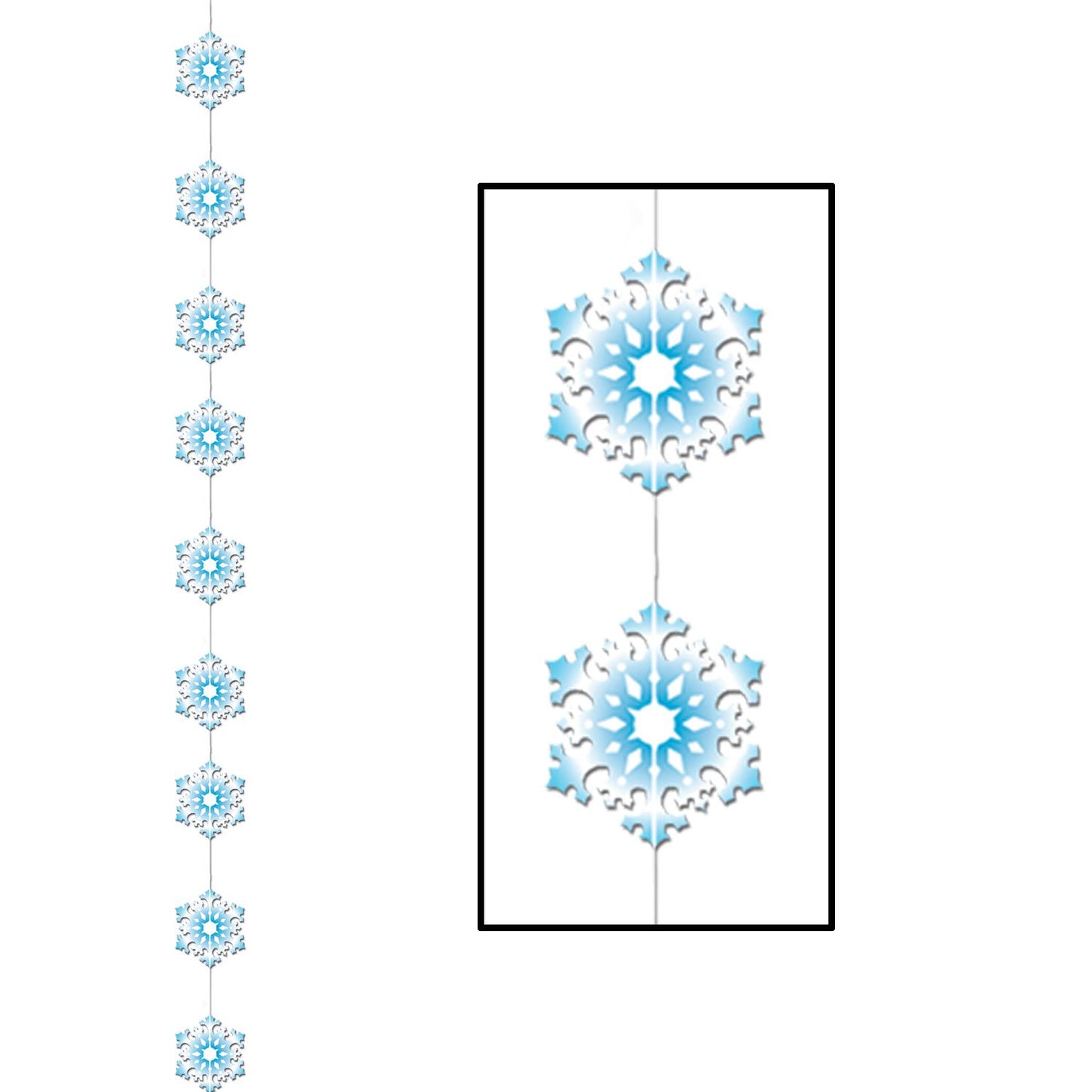 Beistle Snowflake Stringer - Christmas/Winter | Party Supply | Decoration
