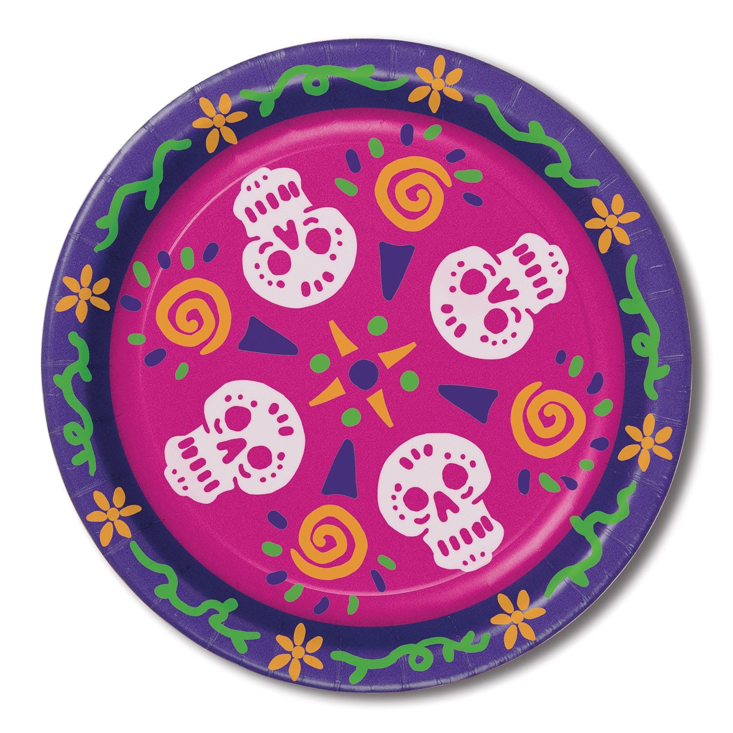 Beistle Day Of The Dead Plates | Party Supply | Decoration