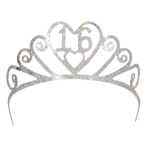 Beistle Glittered 16 Tiara - Sweet 16 | Party Supply | Decoration