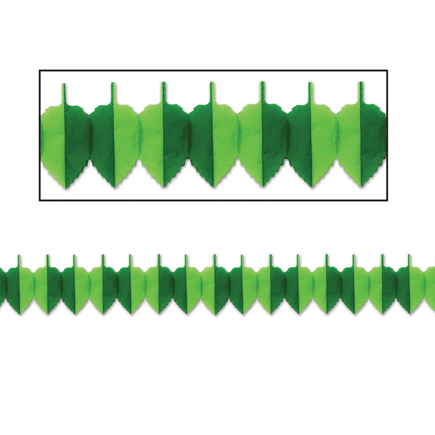 Beistle Green Tissue Spring Leaf Garland - Spring/Summer | Party Supply