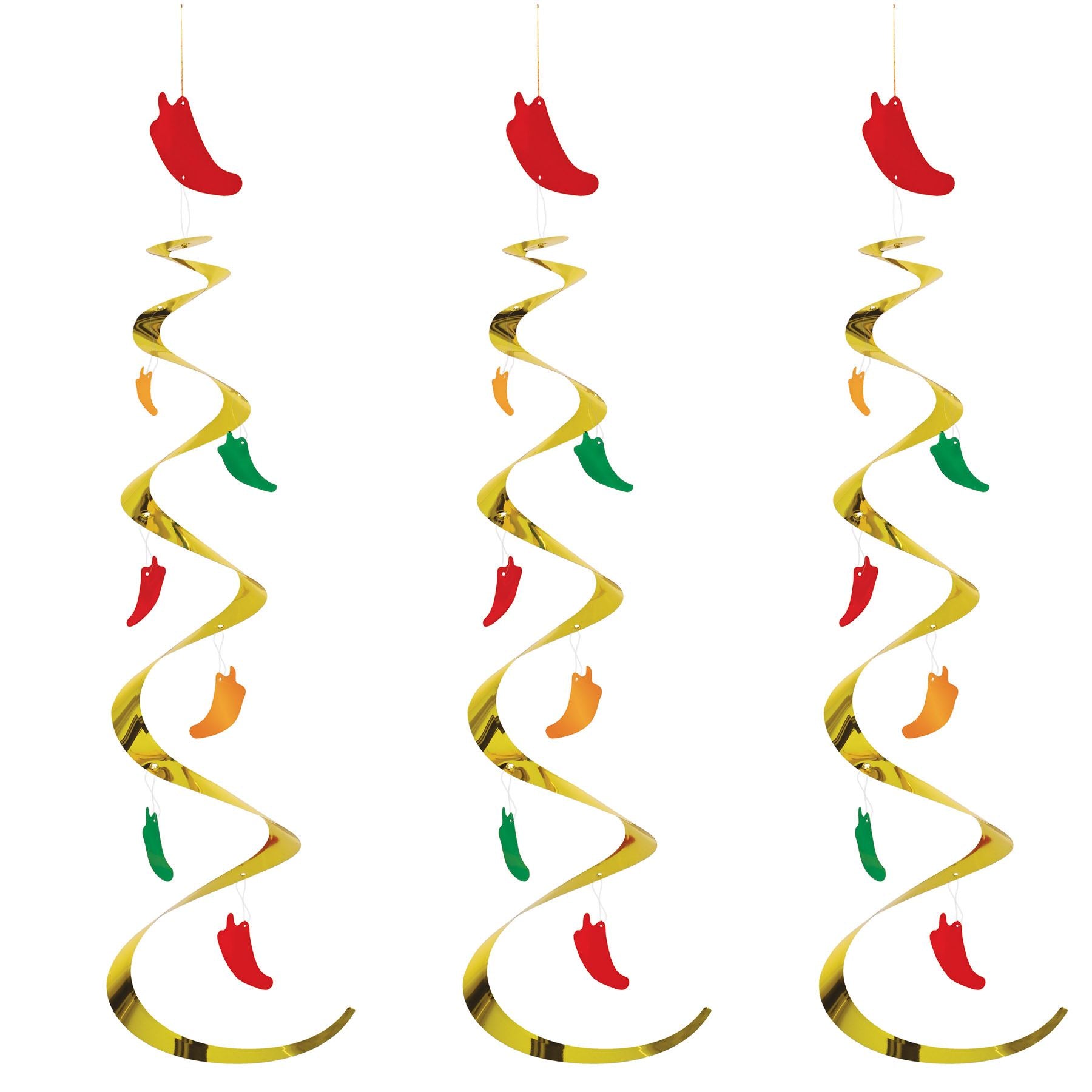 Beistle Chili Pepper Whirls - Fiesta/Cinco de Mayo | Party Supply | Decoration