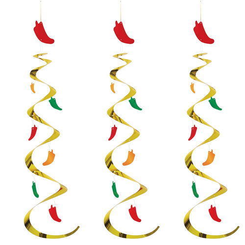 Beistle Chili Pepper Whirls - Fiesta/Cinco de Mayo | Party Supply | Decoration