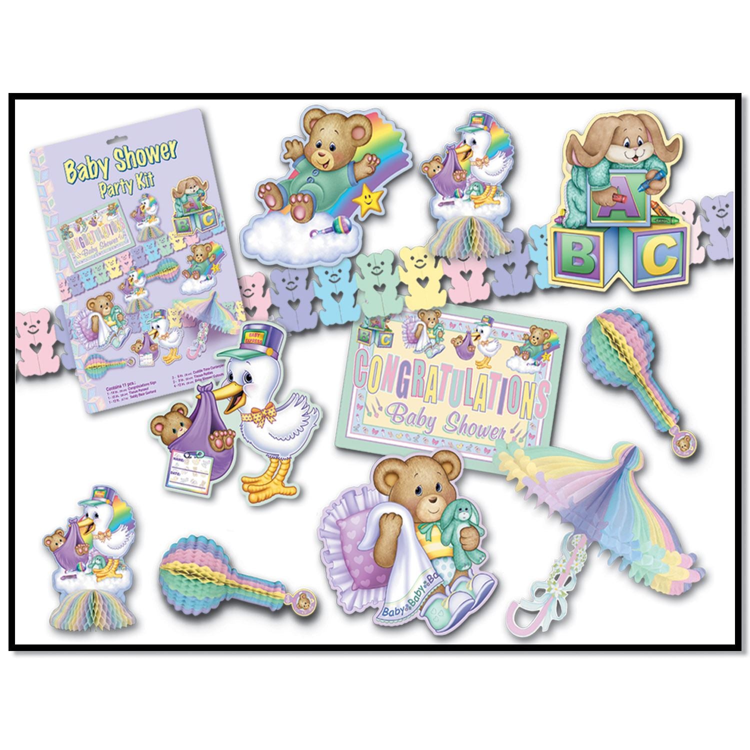 Beistle Cuddle-Time Party Kit - Baby Shower | Party Supply | Decoration