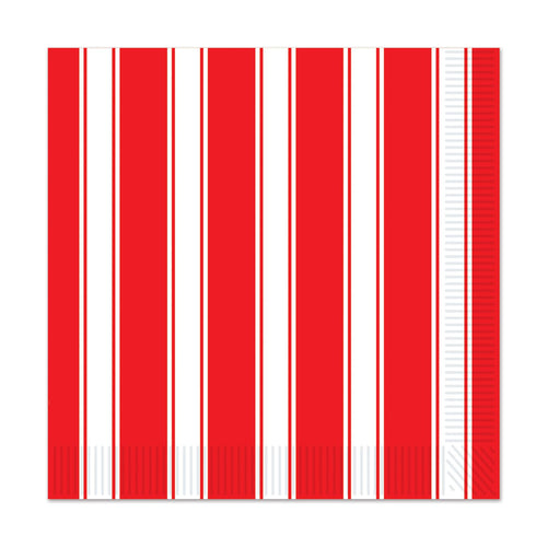 Beistle Red & White Stripes Luncheon Napkins - Circus | Party Supply