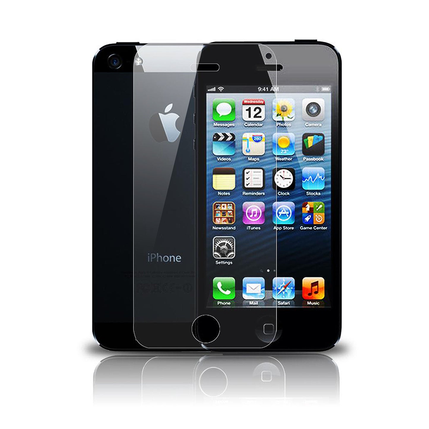 Premium Tempered Glass Screen Protector for iPhone 5 Cellphone & Accessories