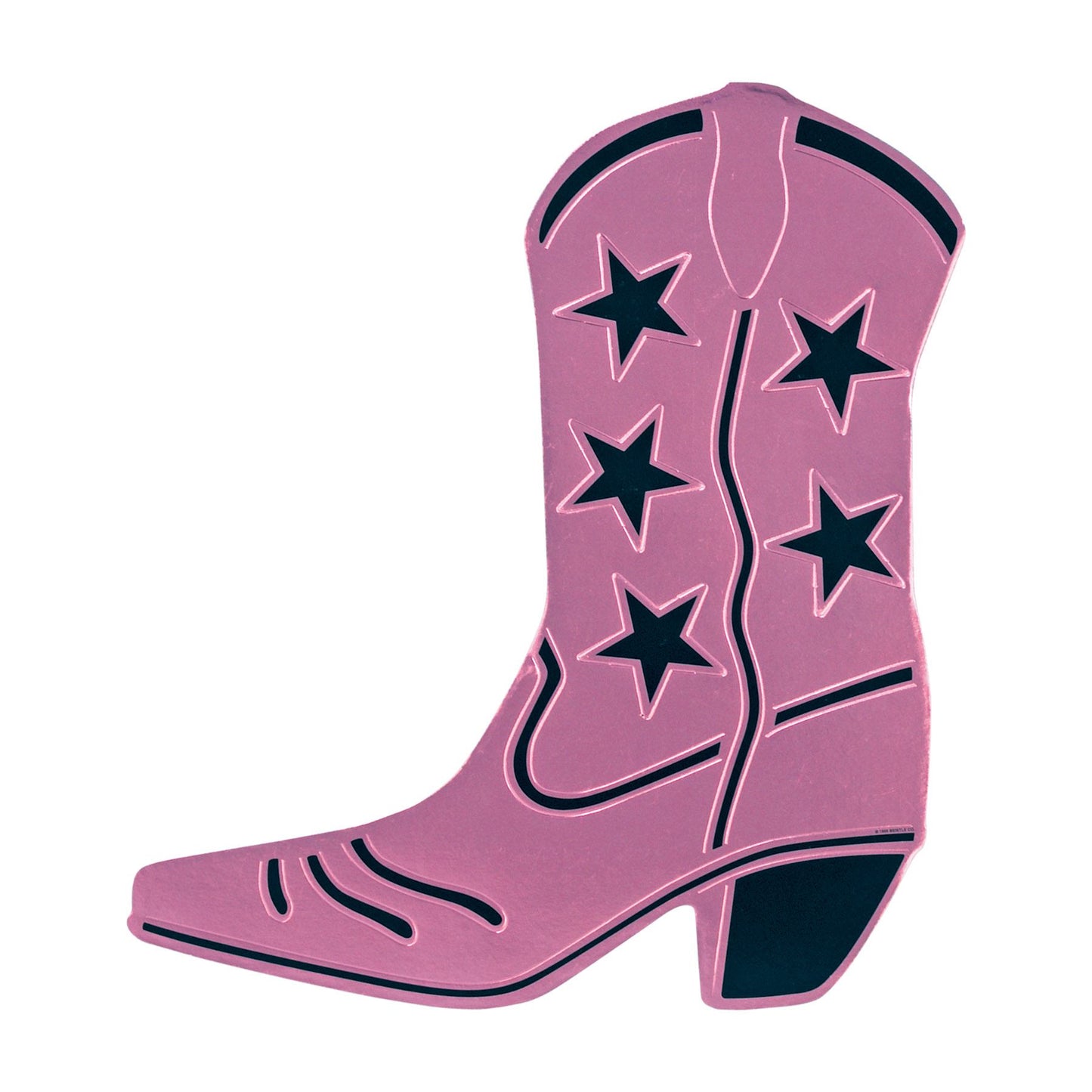 Beistle Foil Cowboy Boot Silhouette - Pink - Western | Party Supply