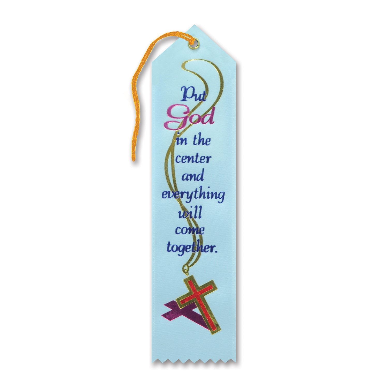 Beistle Put God In The Center Ribbon - Religious | Party Supply | Decoration