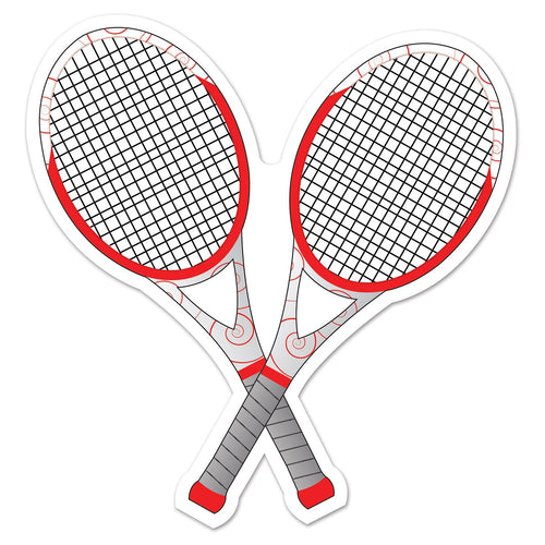 Beistle Tennis Racquets Cutout | Party Supply | Decoration
