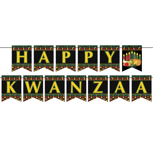 Beistle Happy Kwanzaa Streamer | Party Supply | Decoration