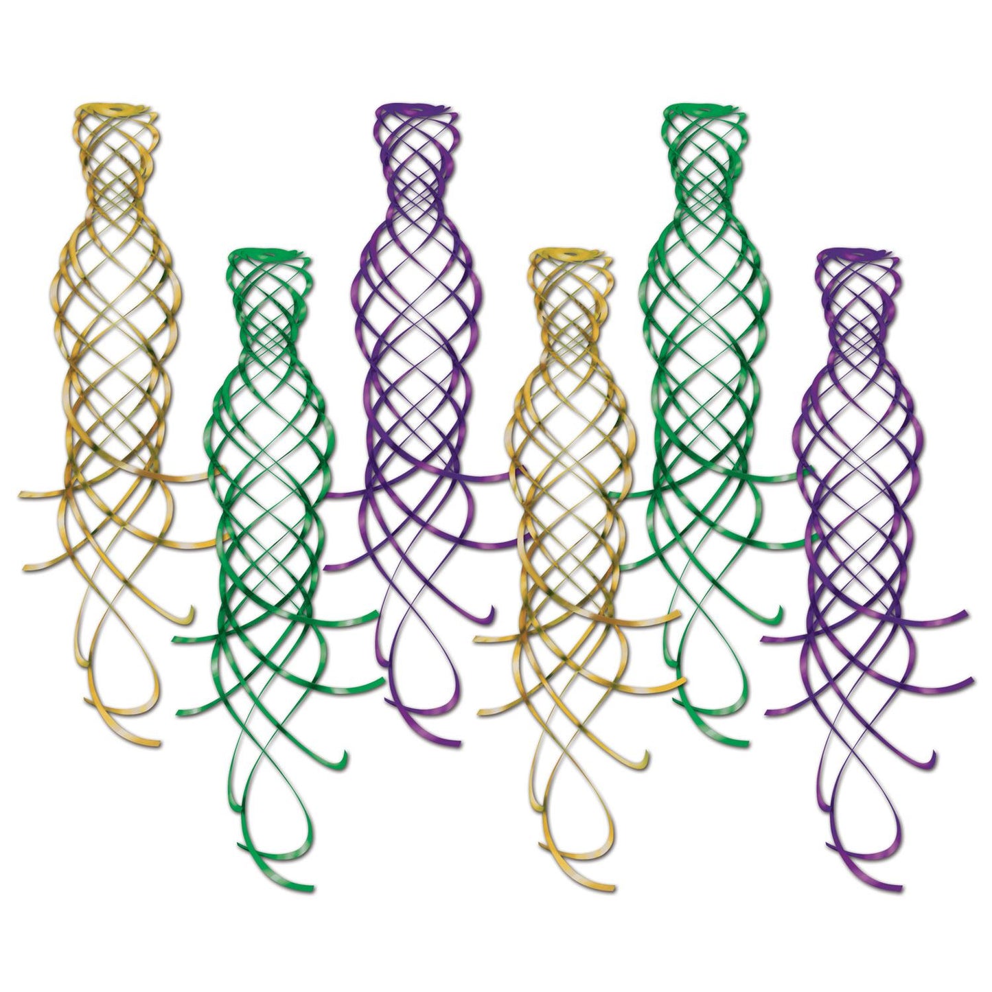 Beistle Shimmering Whirls - Mardi Gras | Party Supply | Decoration