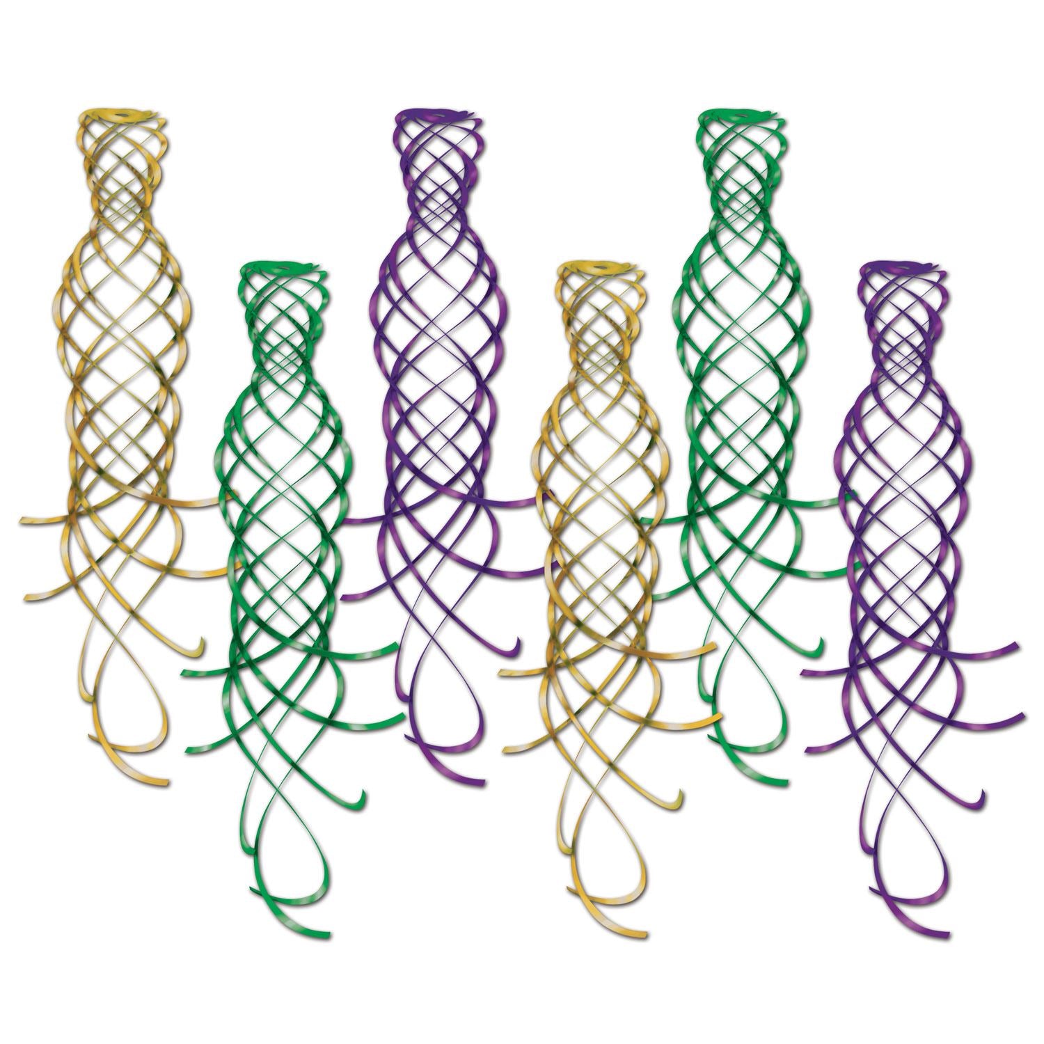 Beistle Shimmering Whirls - Mardi Gras | Party Supply | Decoration