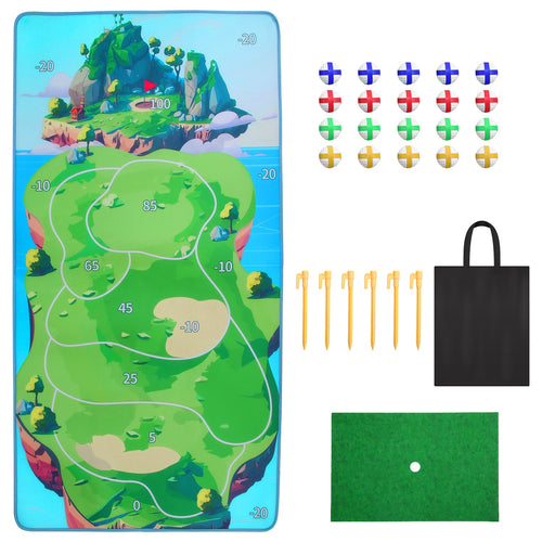 Casual Golf Game Set Indoor Outdoor Golf Pratice Mat Chipping Green Golf Yard