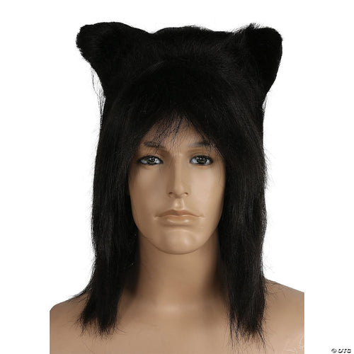 Mens Black Japanese Beast Wig