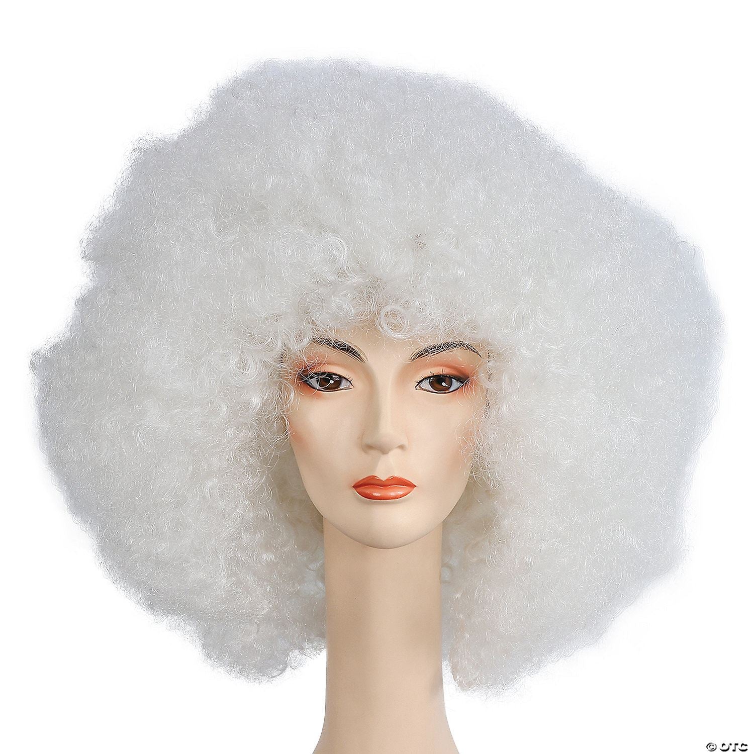 Adults Super Deluxe Afro Wig | White