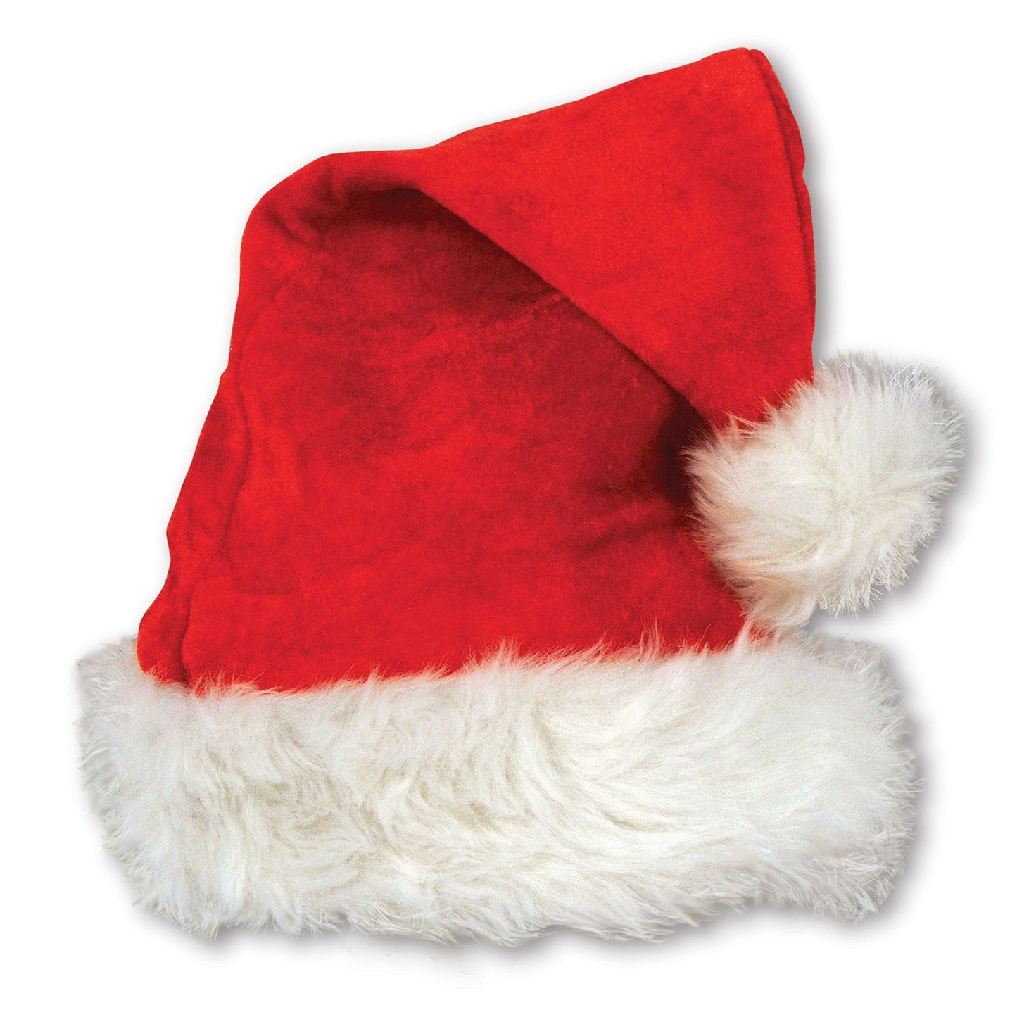 Beistle Red Velvet Santa Hat with Plush Trim - Christmas/Winter | Party Supply