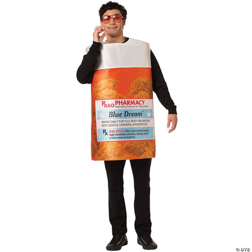 Mens | Adult Blue Dream Rx Bottle Costume