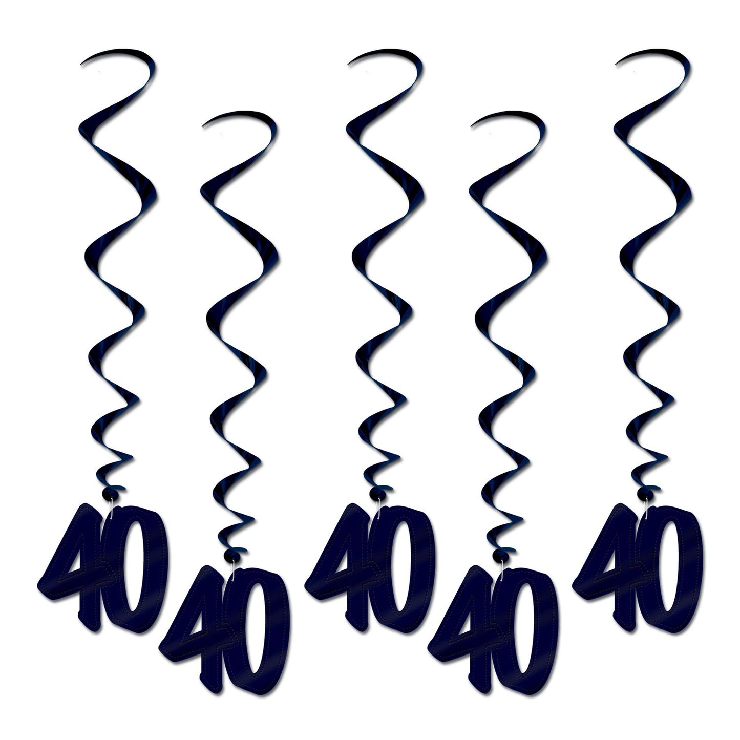 Beistle Black 40 Whirls - Over-The-Hill | Party Supply | Decoration