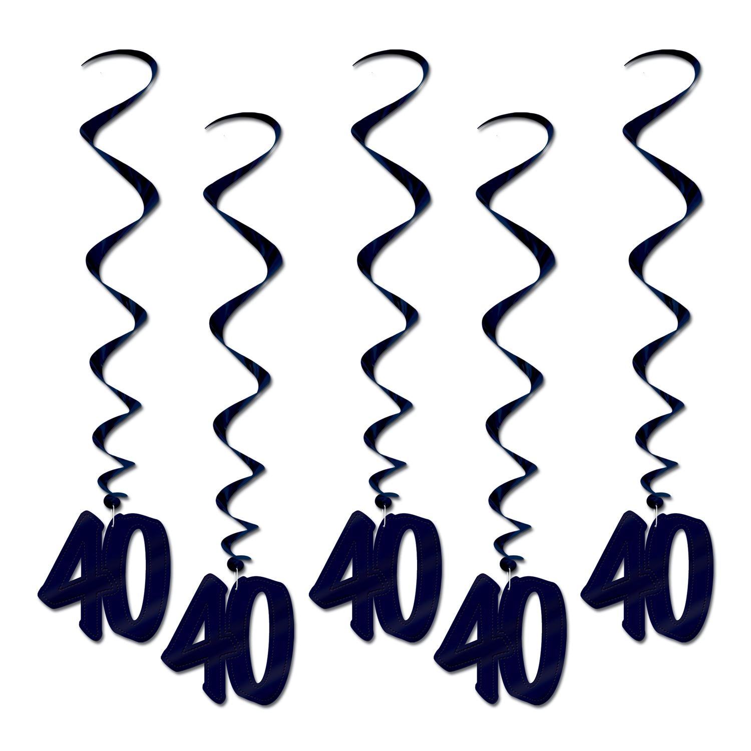 Beistle Black 40 Whirls - Over-The-Hill | Party Supply | Decoration