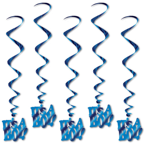 Beistle It's A Boy Whirls - Baby Shower | Party Supply | Decoration