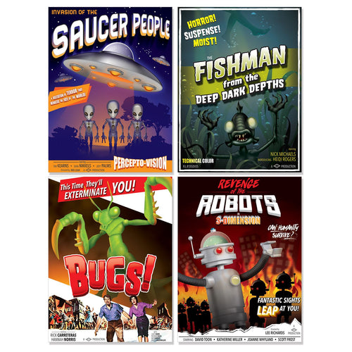 Beistle 50's B-Movie Drive-In Poster Cutouts - 50's/Rock & Roll | Party Supply