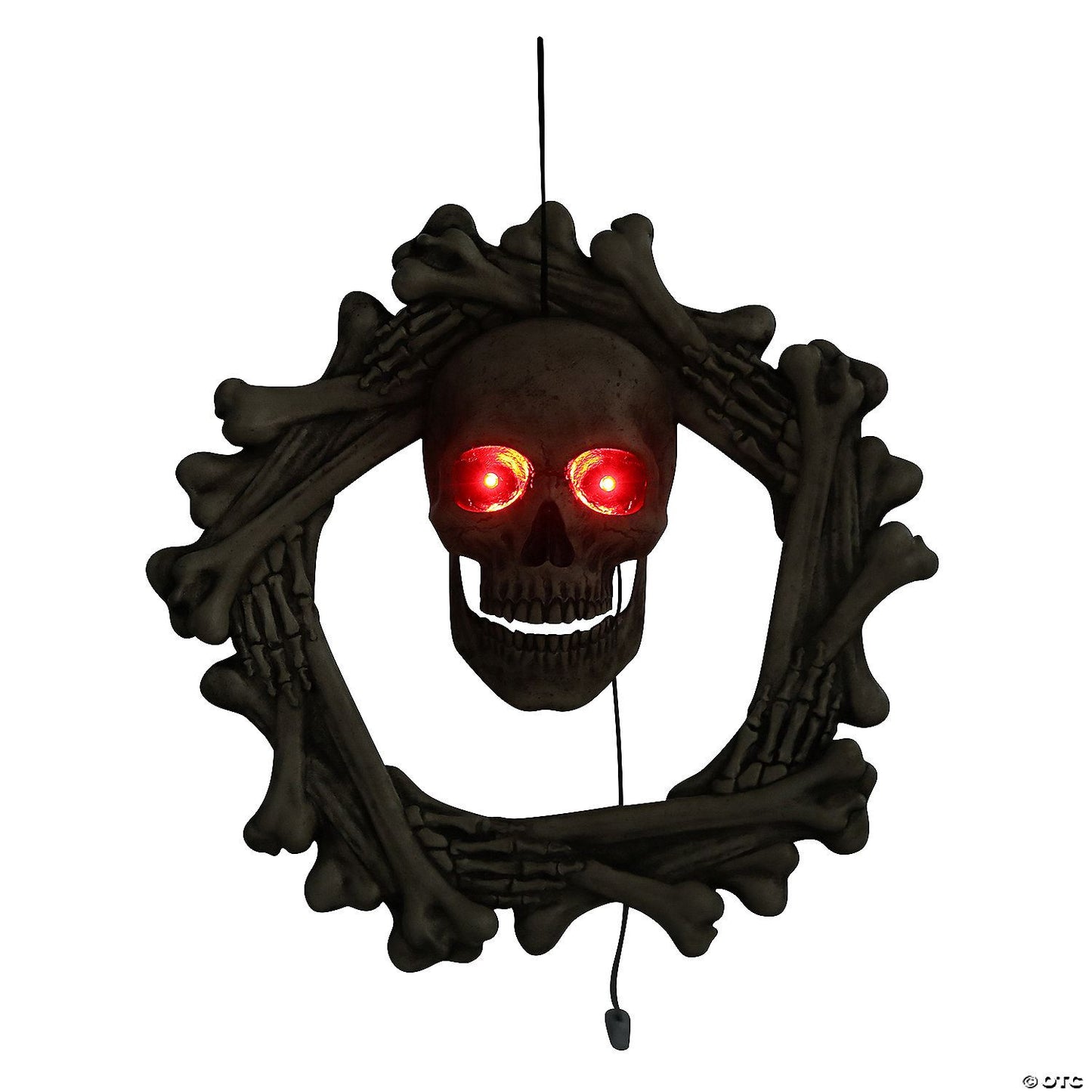18" Bone Wreath Animated Halloween Décor