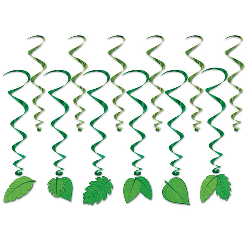 Beistle Tropical Leaves Whirls - Jungle | Party Supply | Decoration