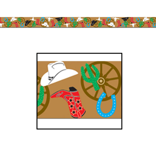 Beistle Western Party Tape | Party Supply | Decoration