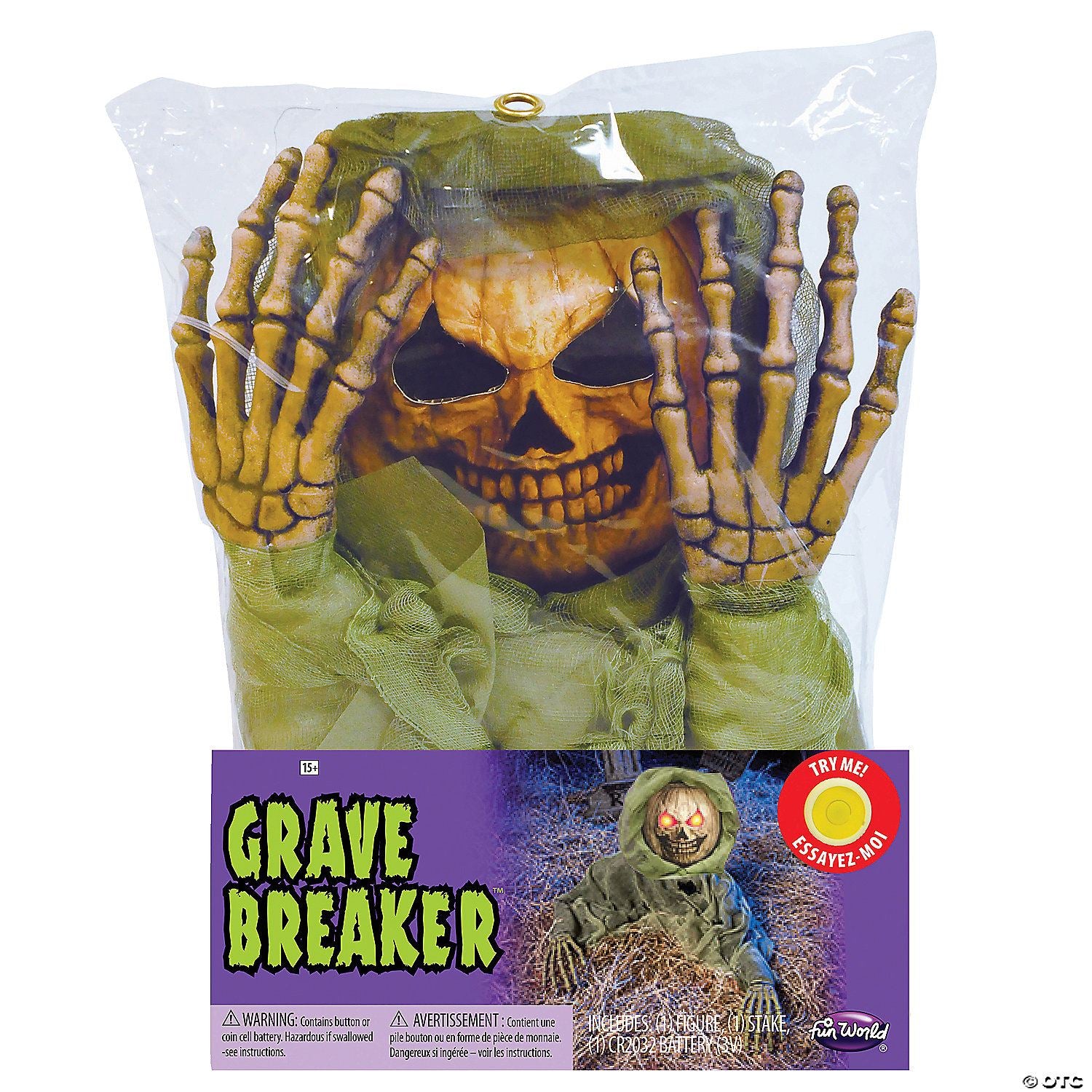 Pumpkin Grave Breaker Yard Decoration | Halloween Decoration