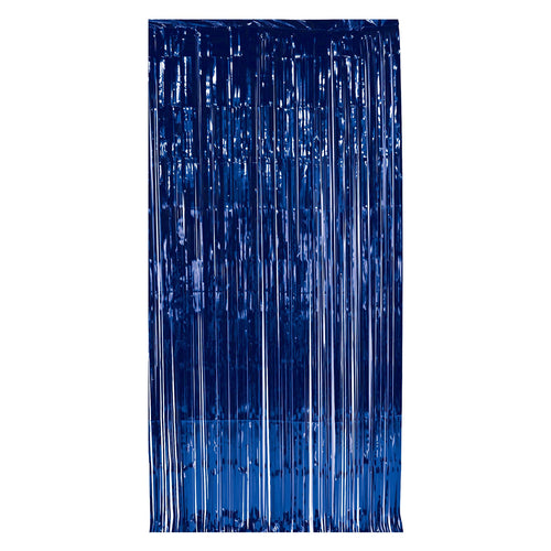 Beistle Blue 1-Ply Gleam N Curtain - General Occasion | Party Supply