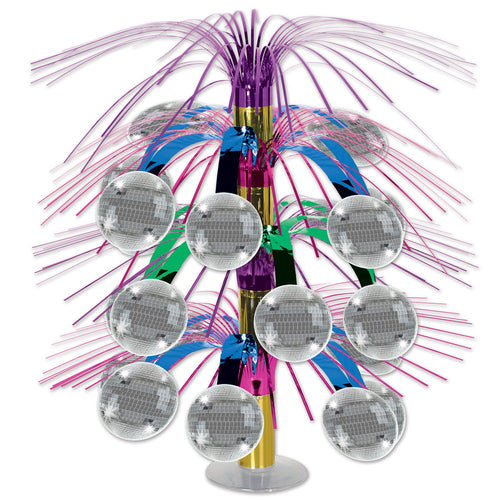 Beistle Disco Ball Cascade Centerpiece - 70's | Party Supply | Decoration
