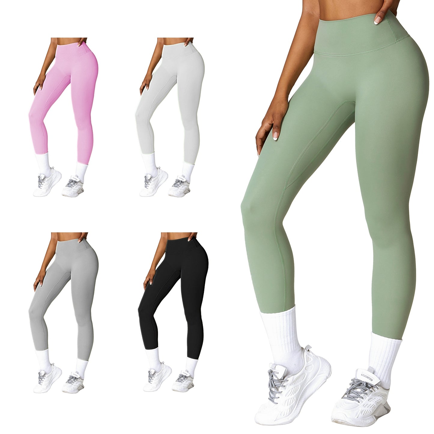 Women s High Waist Workout Leggings Tummy Control Compression Yoga Tight Pants