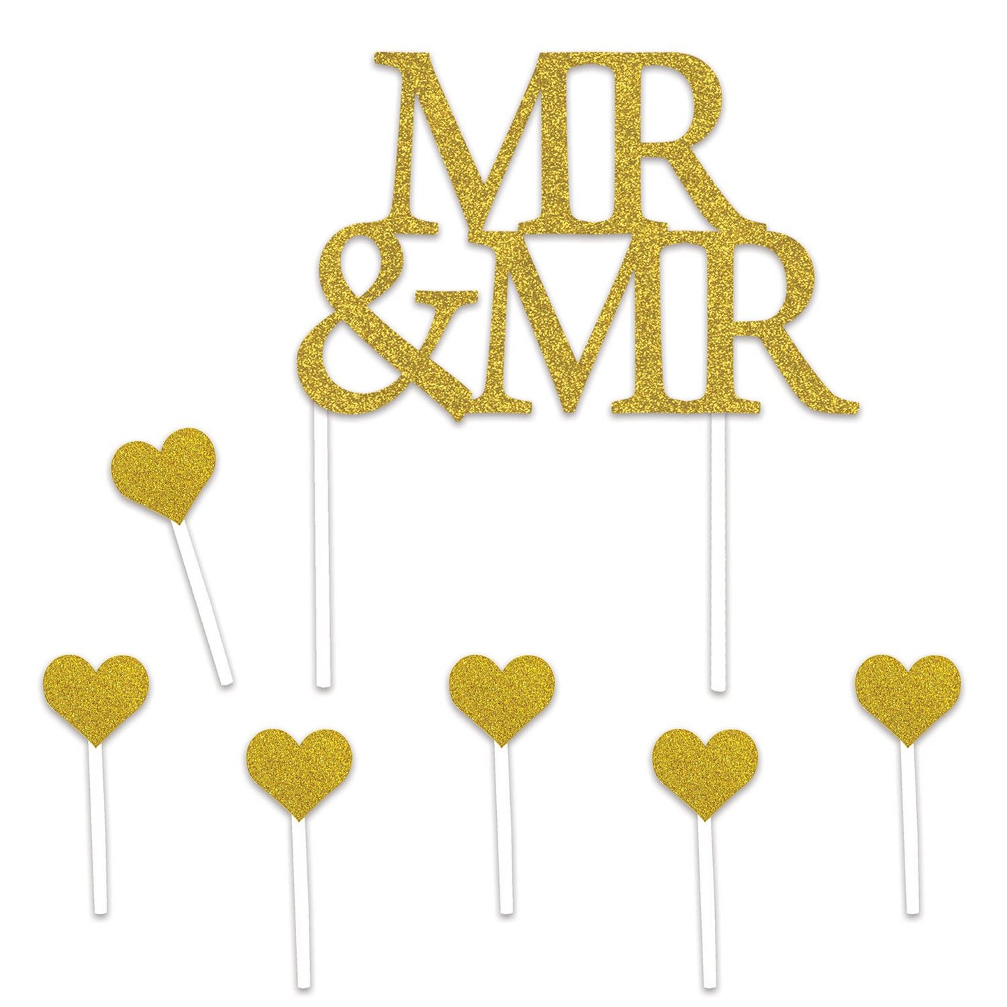 Beistle Mr and Mr Cake Topper - Wedding | Party Supply | Decoration