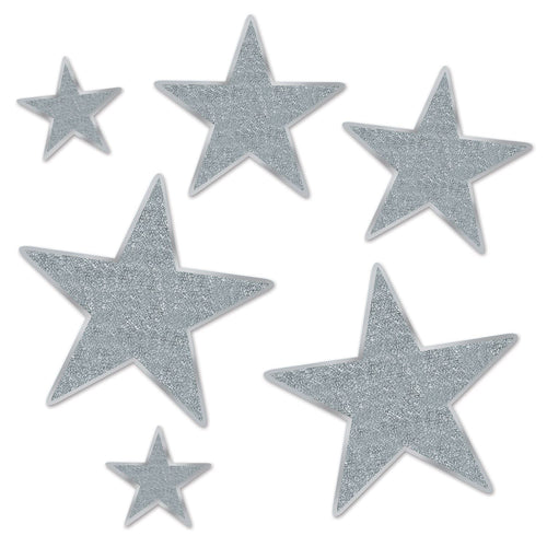 Beistle Glittered Foil Star Cutouts - Awards Night | Party Supply | Decoration
