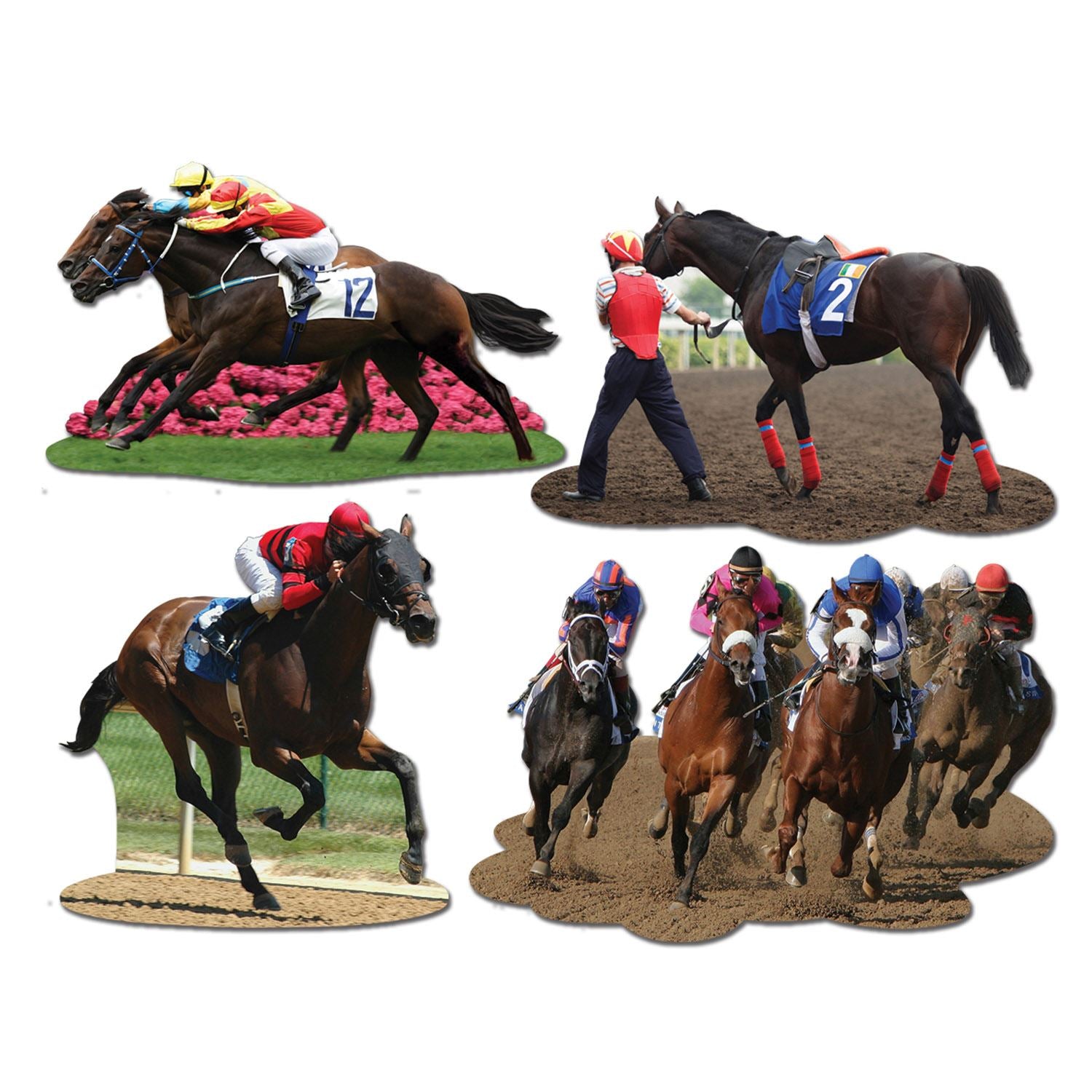 Beistle Horse Racing Cutouts - Derby Day | Party Supply | Decoration