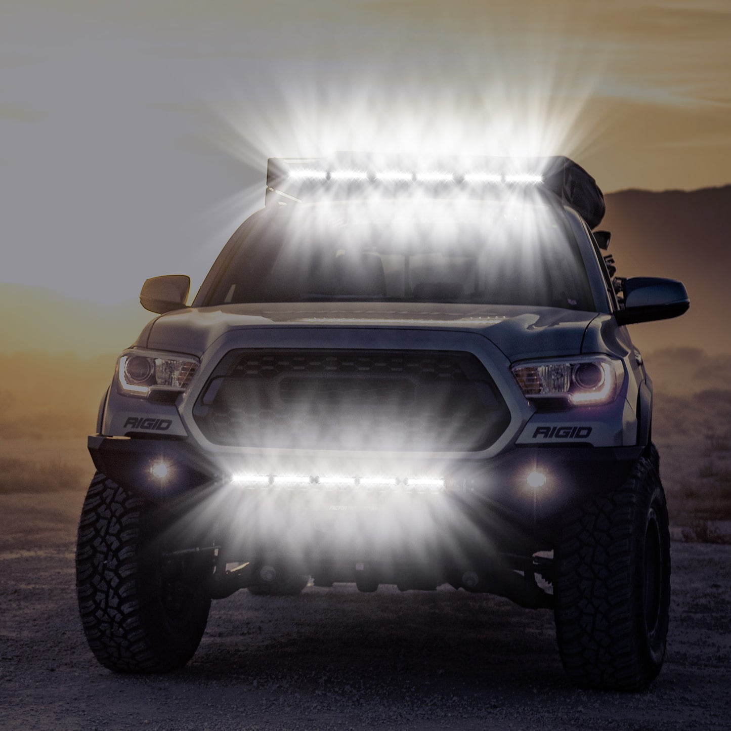 7" LED Light Bar Single Row Offroad Spot Lights 18W Ultra Slim Straight Work